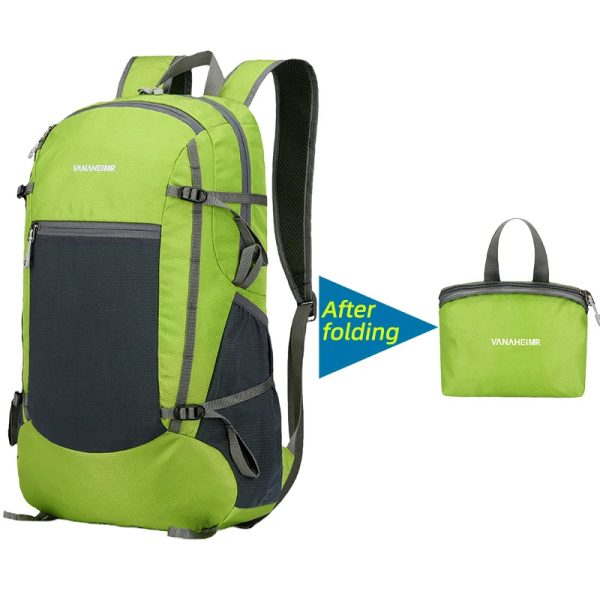 18L Portable Foldable Backpack Folding Mountaineering Bag Ultralight Outdoor Climbing Cycling Travel Knapsack Hiking Daypack