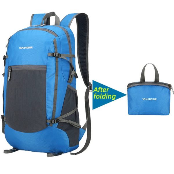 18L Portable Foldable Backpack Folding Mountaineering Bag Ultralight Outdoor Climbing Cycling Travel Knapsack Hiking Daypack