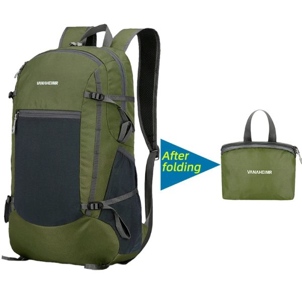18L Portable Foldable Backpack Folding Mountaineering Bag Ultralight Outdoor Climbing Cycling Travel Knapsack Hiking Daypack