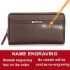2020 Baellerry Men Clutch Wallets PU Leather Large Capacity Zipper Hand Strap Men Wallet Luxurious Business Solid Male Purses