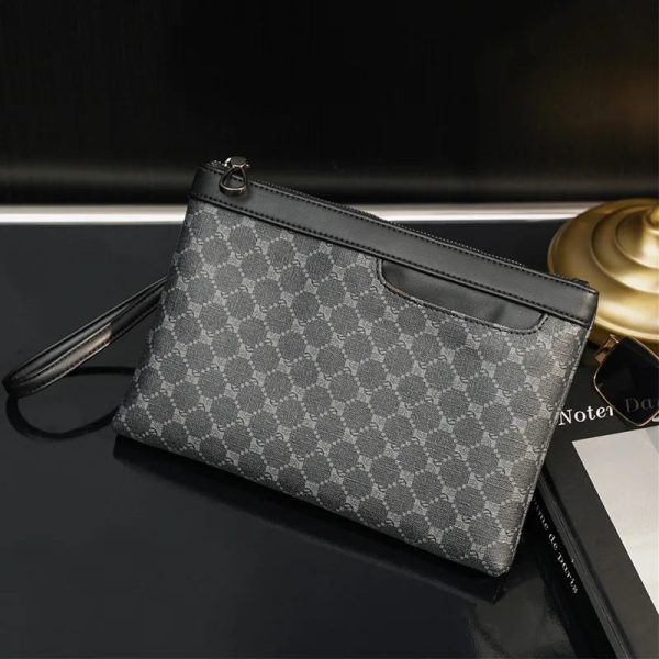 2023 Luxurious Men's Clutch Bags Square Bag Messenger Casual Fashion Envelope Mens Mobile Phone Male Clutches Hand Purse Luxury
