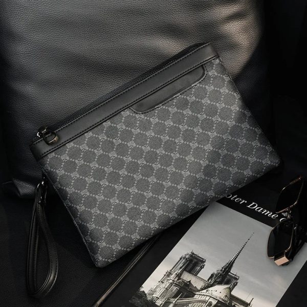 2023 Luxurious Men's Clutch Bags Square Bag Messenger Casual Fashion Envelope Mens Mobile Phone Male Clutches Hand Purse Luxury