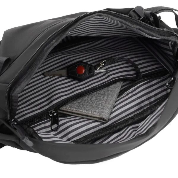 A New Men's Chest Bag Functional Simple Fashion Sports Shoulder Bag Waterproof Wear-resistant Large-capacity Waist Bag