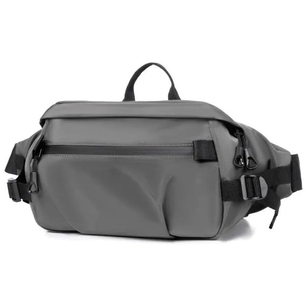 A New Men's Chest Bag Functional Simple Fashion Sports Shoulder Bag Waterproof Wear-resistant Large-capacity Waist Bag