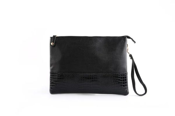 Badenroo Male Envelope bag Simple Alligator Crocodile Leather Business Male Clutch Shoulder bag Fashion Day Clutches Masculina