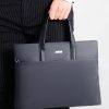 Business Briefcase Polyester Water-resistant Men's Business Light Handbag Large Capacity Computer Bag Casual Crossbody Bag
