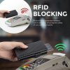 Credit Card Holder  RFID Blocking Bifold Wallet Men's Wallet with Coin Compartment and Banknote Compartment