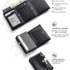 Credit Card Holder  RFID Blocking Bifold Wallet Men's Wallet with Coin Compartment and Banknote Compartment