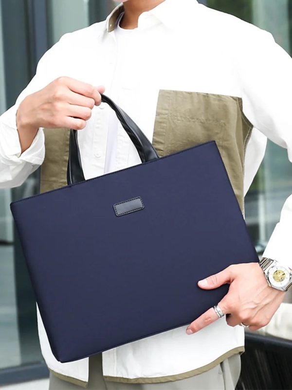 Fashion Document Bag Handheld Briefcase Oxford Cloth Business Briefcase Men And Women Universal Lined Conference Bag