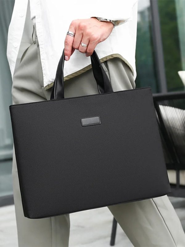 Fashion Document Bag Handheld Briefcase Oxford Cloth Business Briefcase Men And Women Universal Lined Conference Bag