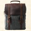 Fashion Male Backpack Leather military Canvas backpack Men backpack women school backpack school bag bagpack rucksack mochila
