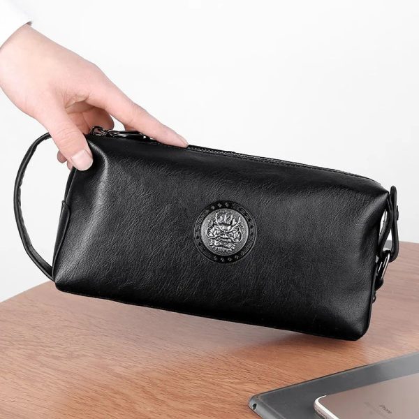 High Quality Soft Cowhide Men's Handbag Wallet Card Bag Sacoche Homme Bolso Hombre Bag For Men Wallet for Men Clutch Bag For Men