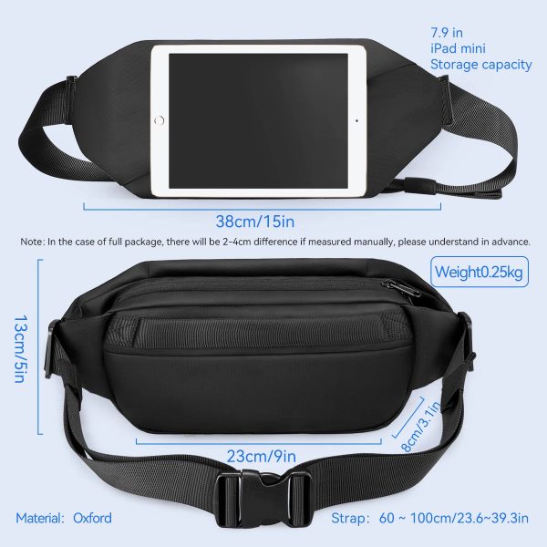 MARK RYDEN Crossbody Bag Mini Men Waterproof Male Fanny Pack Fits in 7.9inch Ipad