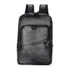 Men Backpack PU Leather Bagpack Large Laptop Backpacks Male Mochilas Casual Schoolbag For Teenagers Boys High Quality Rucksack