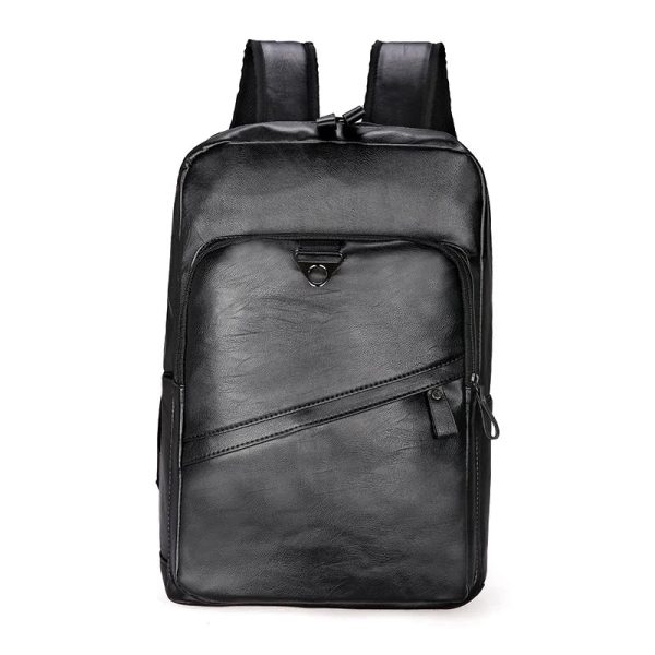 Men Backpack PU Leather Bagpack Large Laptop Backpacks Male Mochilas Casual Schoolbag For Teenagers Boys High Quality Rucksack