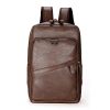 Men Backpack PU Leather Bagpack Large Laptop Backpacks Male Mochilas Casual Schoolbag For Teenagers Boys High Quality Rucksack