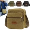 Men Canvas Shoulder Bags Casual Tote Travel Men's Crossbody Bag Luxury Messenger Bags Multi Pocket Bag Men Purses And Handbags