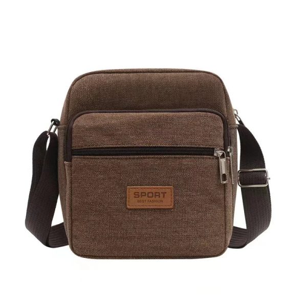 Men Canvas Shoulder Bags Casual Tote Travel Men's Crossbody Bag Luxury Messenger Bags Multi Pocket Bag Men Purses And Handbags