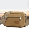 Men Canvas Shoulder Bags Casual Tote Travel Men's Crossbody Bag Luxury Messenger Bags Multi Pocket Bag Men Purses And Handbags
