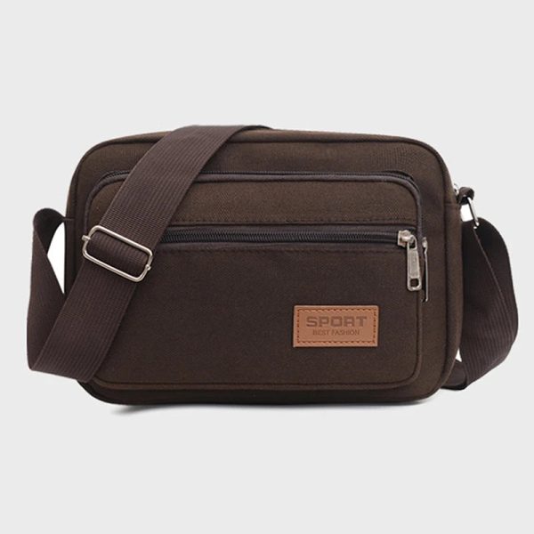 Men Canvas Shoulder Bags Casual Tote Travel Men's Crossbody Bag Luxury Messenger Bags Multi Pocket Bag Men Purses And Handbags