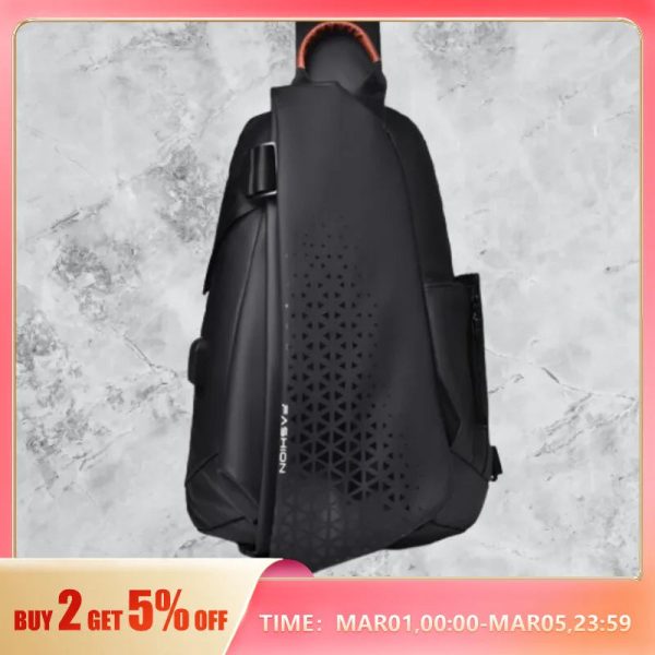 Men Chest Bag Large Capacity Waterproof Whatsapp Messenger