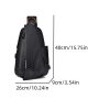 Men Chest Bag Large Capacity Waterproof Whatsapp Messenger