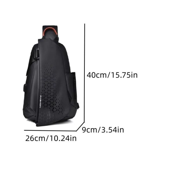Men Chest Bag Large Capacity Waterproof Whatsapp Messenger