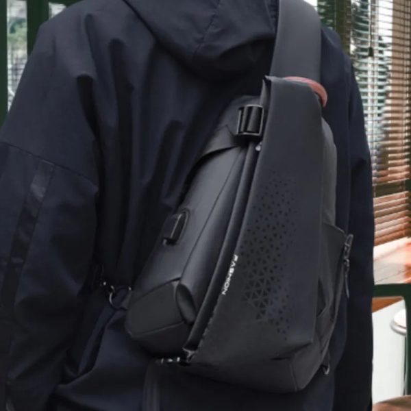 Men Chest Bag Large Capacity Waterproof Whatsapp Messenger