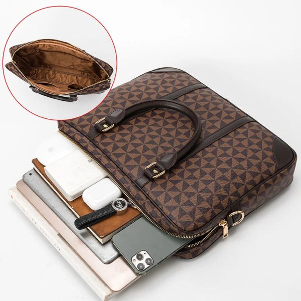 Men Handbag Laptop Bags for Men Men's Bag Luxury Brand Genuine Leather Travel Bag Suitcase Briefcase Women Man Shoulder Women's