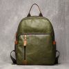 Men's Genuine Leather Travel Backpack Leisure College Teenager Backpacks School Backpack Man 15" Laptop Bag Leathfocus