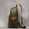 Men's Genuine Leather Travel Backpack Leisure College Teenager Backpacks School Backpack Man 15" Laptop Bag Leathfocus