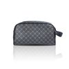 Men's New Fashion PU Print Clutch Bag, Large Capacity Wash Bag, Portable Fitness Storage Bag, Gift For Boyfriend Husband Father
