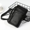 Men's Shoulder Bag Multi-Function Leather Messenger Bag Casual Crossbody Bags High Quality Male Purse Phone Men'S Chest Pack