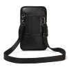Men's Shoulder Bag Multi-Function Leather Messenger Bag Casual Crossbody Bags High Quality Male Purse Phone Men'S Chest Pack