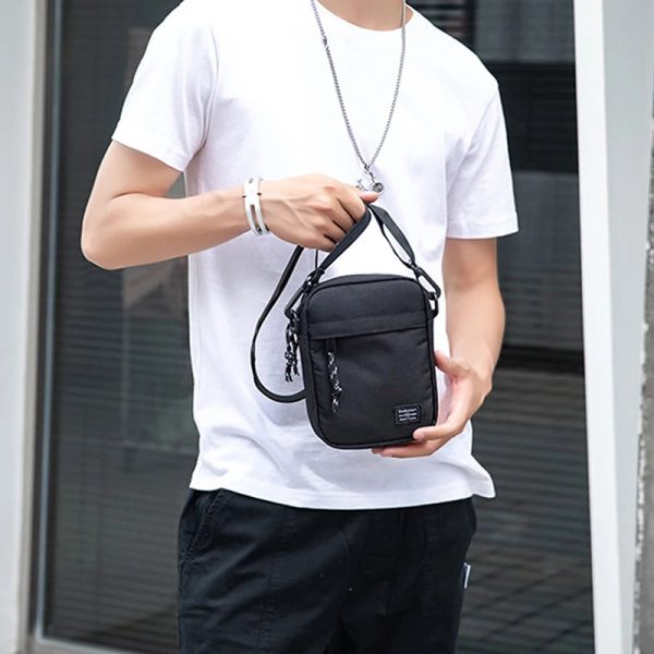Men's Small Bag Shoulder Bag Trendy Diagonal Backpack Chest Bag Light Boy Mini Casual Bag Mobile Phone Waist Pack