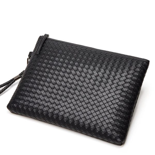Men's Woven Large Capacity Clutch bag Thin Envelope Bag