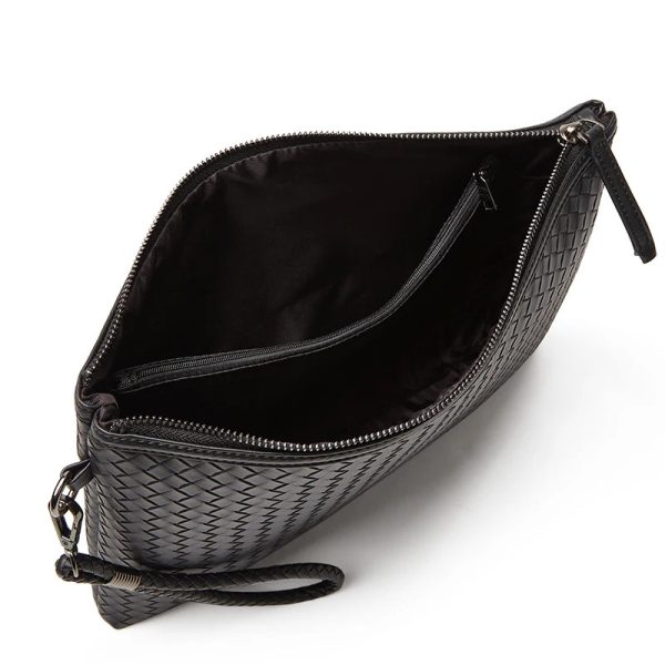 Men's Woven Large Capacity Clutch bag Thin Envelope Bag