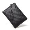 Men's Woven Large Capacity Clutch bag Thin Envelope Bag