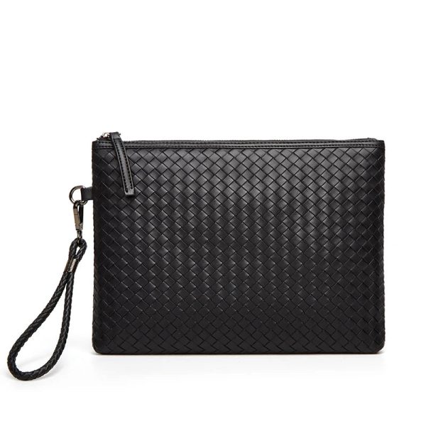 Men's Woven Large Capacity Clutch bag Thin Envelope Bag