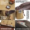 Messenger Bag Men Leather Genuine Leather Canvas 14inch Laptop Briefcase Crossbody Satchel Bag for Men