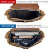 Messenger Bag Men Leather Genuine Leather Canvas 14inch Laptop Briefcase Crossbody Satchel Bag for Men