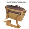Messenger Bag Men Leather Genuine Leather Canvas 14inch Laptop Briefcase Crossbody Satchel Bag for Men