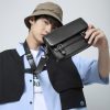Minimalist Black Shoulder Bag Retro Male PU Leather Crossbody Bags Men's Small Messenger Bag for Men Suitable for Daily Use