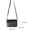 Minimalist Black Shoulder Bag Retro Male PU Leather Crossbody Bags Men's Small Messenger Bag for Men Suitable for Daily Use