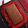 New Arrival PU Leather Men Wallets Large Capacity Driver License Phone Wallet Casual Male Clutch Long Zipper Coin Purses Carteir