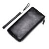 New Business Style Men's Clutch Large Wallet Soft PU Leather Male Wristlet Pack Bag Elegant Leisure Stylish Hand Bags Man Pouch