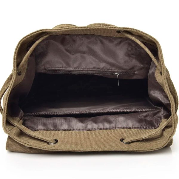 New High Quality Canvas Men Backpack Large Shoulder School Bag Rucksack For Boys Travel Fashion Camping Bags Fashion Simple Bags