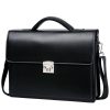 New Male Password Lock Briefcase Diagonal Package PU Leather Laptop Business Bag Men Shoulder Messenger Luxury Handbags Maleta