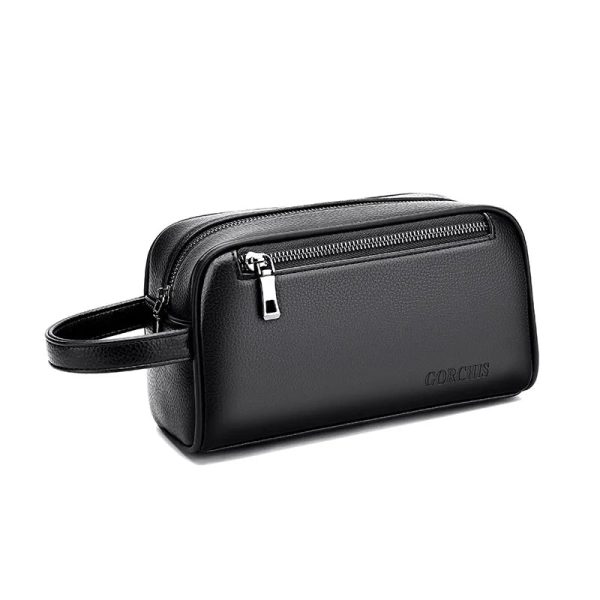 New Men's Clutch Bag Coded Lock Pu Leather Large Man Wallet Business Tote Bag for Phone 2024 Designer Male Handbag Purse