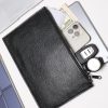 New texture men's clutch bag large capacity soft leather handbag trend double bag business men's bag